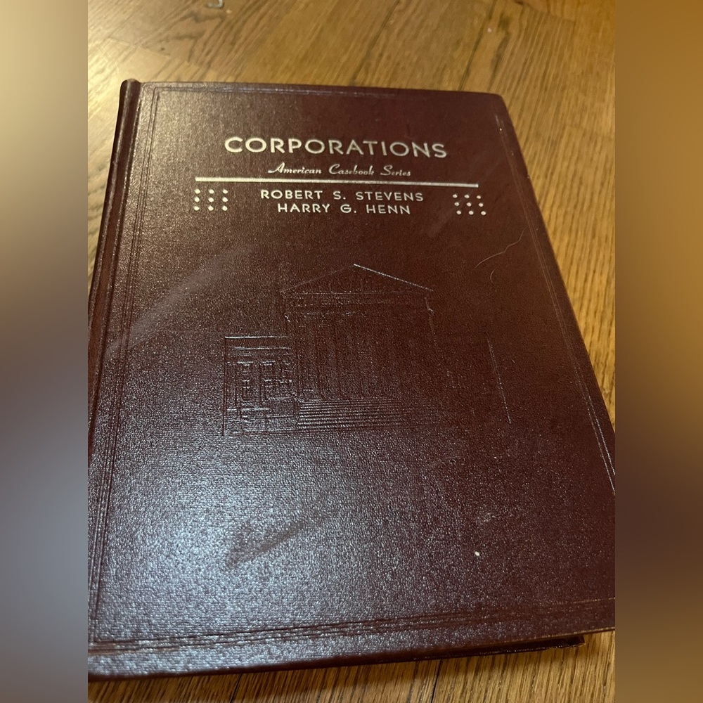 VTG CORPORATIONS American Casebook Series By ROBERT S. STEVENSHARRY G. HENN